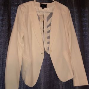 COPY - New! Back Zip Love Tree White Blazer Large
